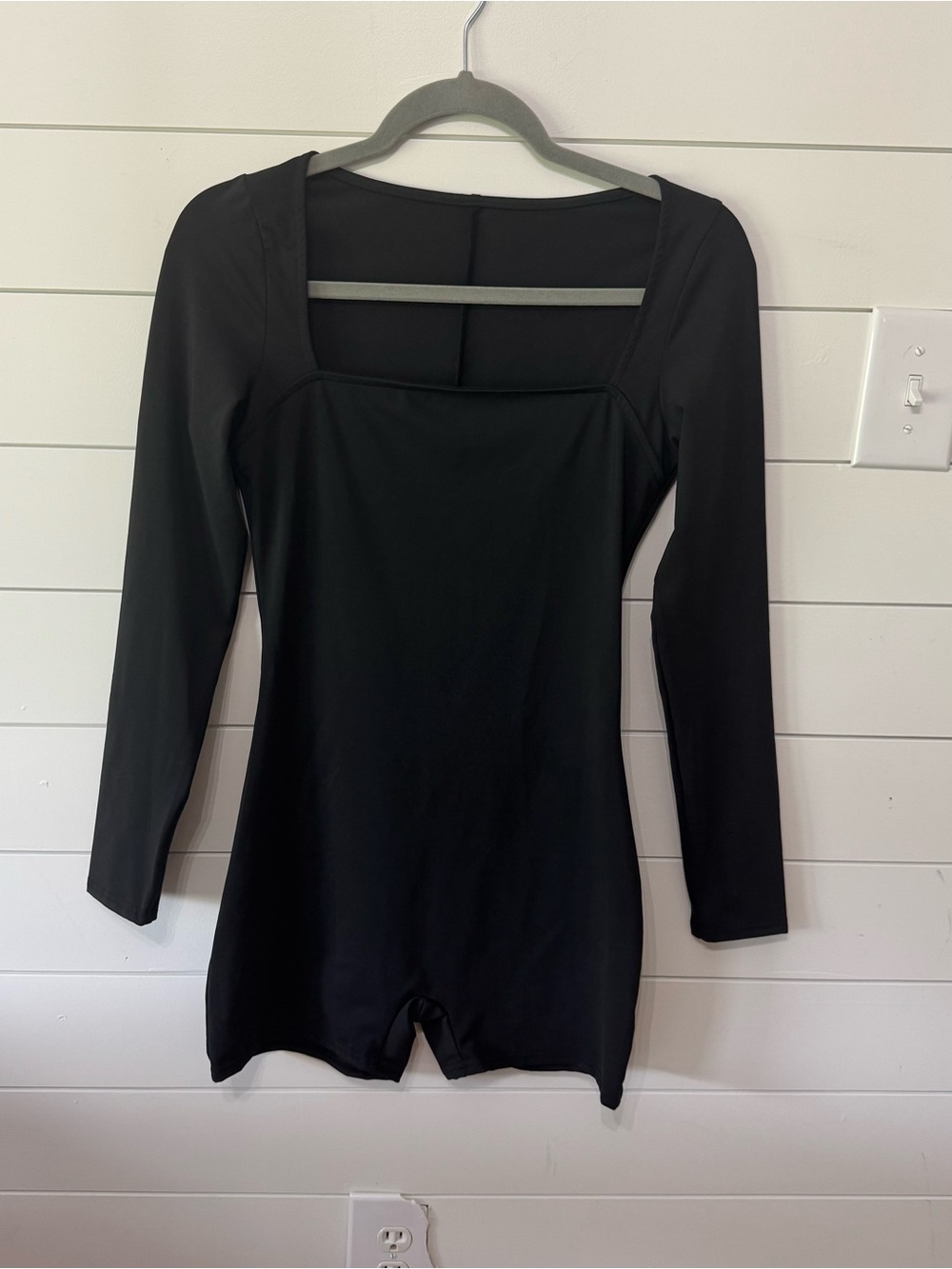 Shein long sleeve shorts romper